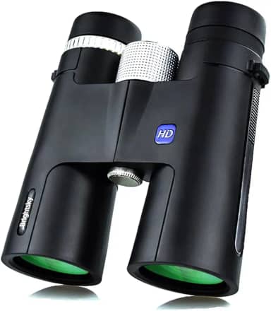 Binóculo Profissional 12x42, Lente Objetiva de Alta Definição, Visão Alargada, Preto