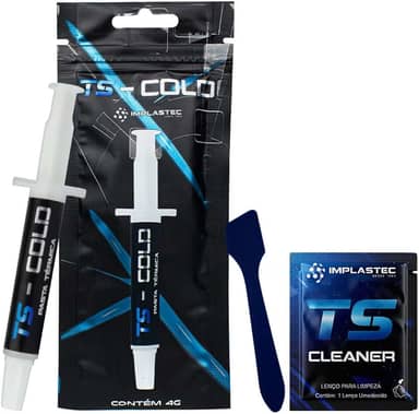 PASTA TÉRMICA TS - COLD 10,5 W/MK SERINGA 4G - IMPLASTEC