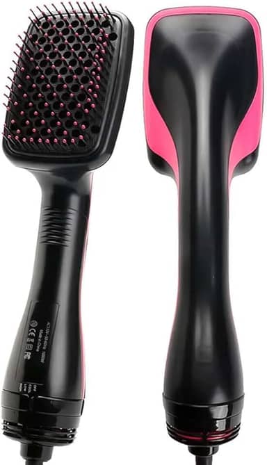 Escova Secadora Elétrica 127V Rosa Com Ajuste De Potência E Cerdas Desembaraçantes – Seca, Alisa E Modela Cabelos Rapidamente Com Brilho, Volume Controlado E Resultado Profissional Em Casa