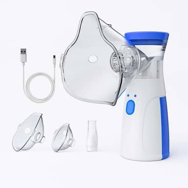Nebulizador Inalador Portátil Ultrassonico Sem Fio USB Recarregável Silencioso Alívio Para Crianças, Adultos e Idosos - PREMIUM