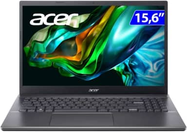 Notebook Acer Aspire 5 A515-57-55B8 Intel Core i5 12º Geração 8GB RAM 256GB SSD (UHD) 15.6" LED Full HD TN 60hz Cinza aço Windows 11H