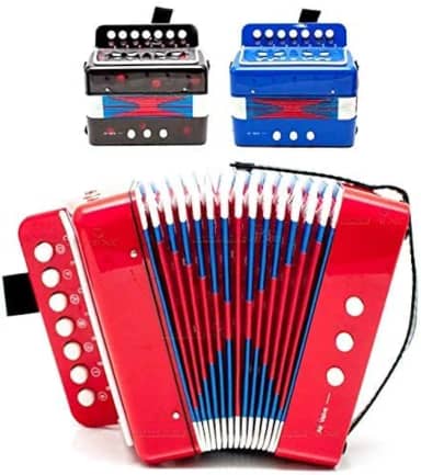 Sanfona Infantil Acordeon Brinquedo De Tocar Real toca de verdade
