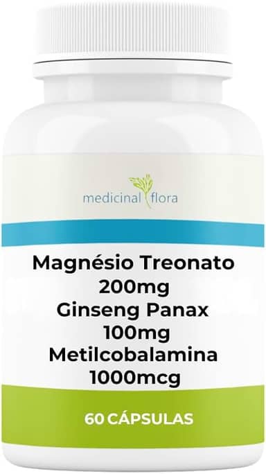 Magnésio Treonato + Ginseng Panax + Metilcobalamina - 60 Doses