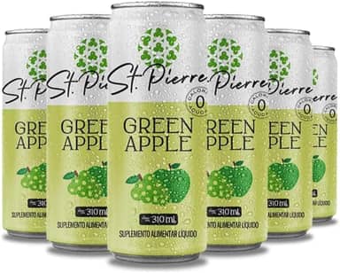 Combo Pack 6 latas Refrigerante Diet Zero Açúcar 310ml Pierre (Green Apple)