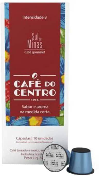 Cápsula de Café Residencial marca Café Centro blend Sul de Minas Contendo 10 unidades de cápsulas