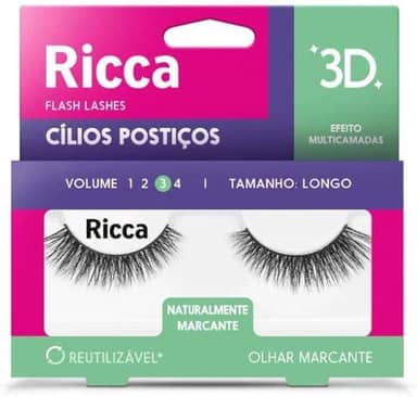 RICCA CÍLIOS 3D VOL. 03 LONGO - 408