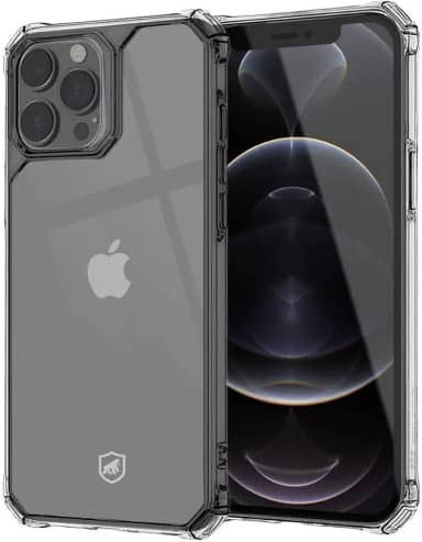 Gshield Capa Case Capinha Clear Proof Anti-impacto com Quinas Reforçadas (Transparente, iPhone 12 Pro Max)