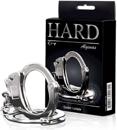 HARD - Algema Sensual Em Metal Reforçada Cromado REF:HA109MC