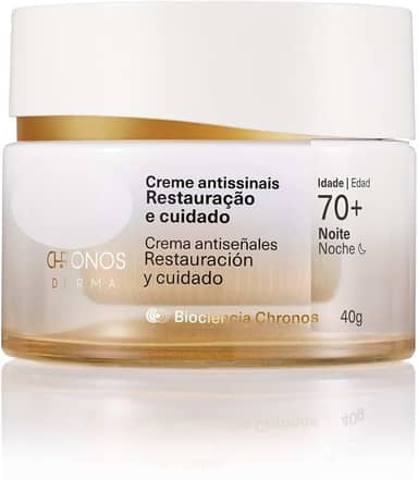 Creme Antissinais Restauração e Cuidado 70+ Noite Chronos Derma 40 g