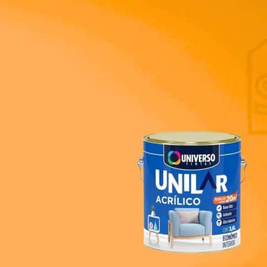 Tinta Acrílica Antimofo Unilar 3,6l Escolha sua Cor (Mostarda)