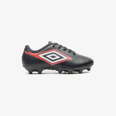Chuteira Campo Umbro Cannon Jr,Preto/Vermelho/Branco,29