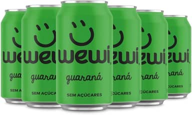 Guaraná Natural Zero Açúcar lata 350ml pacote com 6 unidades