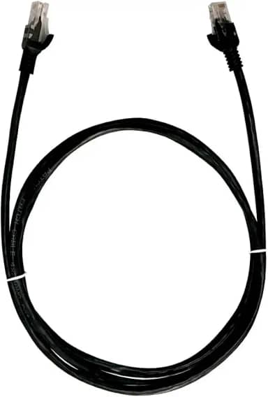 Cabo de Rede PlusCable Preto 10Metros PC-ETHU100BK Cat.5E Patch Cord - Conectores RJ45 Capa de PVC