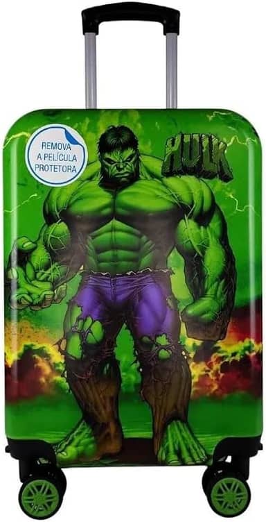 Mala De Bordo Infantil Hulk 360º Luxcel 2023