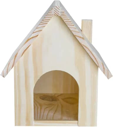 Casinha Madeira Para Hamster Toca Para Dormir Gaiola