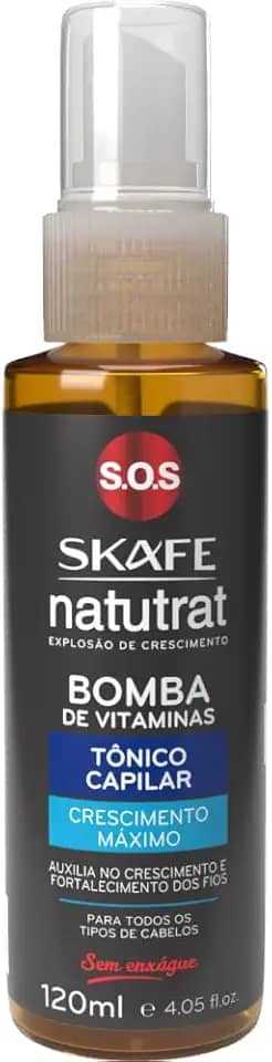 Tônico Capilar Crescimento Máx Natutrat S.O.S Bomba de Vitaminas 120ml, SKAF0