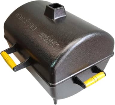 Churrasqueira Portátil a Carvão Tipo Bafo em Alumínio DURAFORT Modelo GOLD (Preto Craquelado)