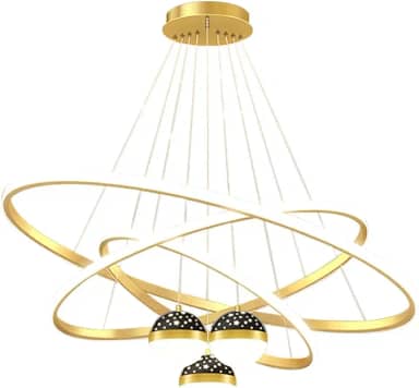 Luminaria de Teto Led, 3 Cores Plafon Luz de Led Sobrepor, Lustre Para Sala Branco Quente e Frio Banheiro Quarto Escritório 127-220V (Industrial)