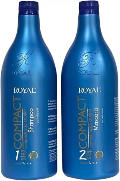 Compact, Kit Shampoo e Selagem Termica sem Formol, 1L