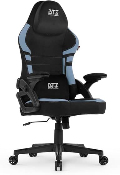 Cadeira Gamer DT3 GX, reclinável, apoio de cabeça ajustável, apoios de braços com ajuste de profundidade, revestimento em tecido Max2Weave, suporta até 110 e altura máx. de 1,75m (Blue)