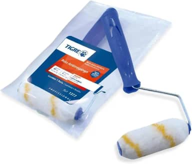 Rolo la Sintética Antirrespingo Econômico, Tigre 61377090, Branco, 9cm