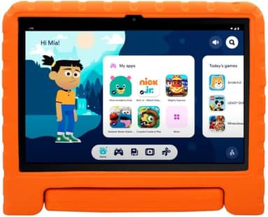Tablet Infantil Kid Pad Laranja com Controle Parental 6GB de RAM + 128GB + Tela 10.1 pol + Case - Octa Core - NB425