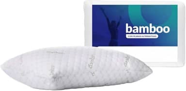 Travesseiro Bamboo Conforto, Frescor e Sustentabilidade Ideal para Seu Sono Ergonômico, Hipoalergênico e Antibacteriano. Durável, Perfeito para Todas as Posições PREMIUM SYANG