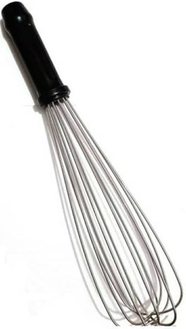 Fuê 30cm - Batedor De Creme Preto Profissional