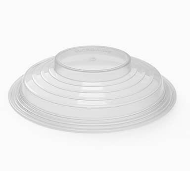 Tampa Para Microondas Protetora de Alimentos 25,7 cm Pode Ser Usado Com Prato de Comida Incolor Produzido com Plástico Livre de BPA Reutilizável Premium