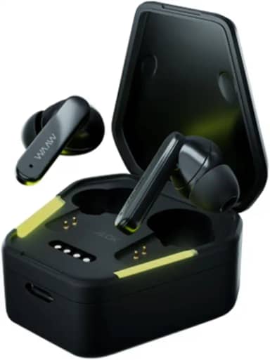 WAAW by ALOK Fone de Ouvido Gamer ENERGY 100EBG sem Fio Bluetooth, Até 13h de Autonomia, Intra-Auricular com Microfone