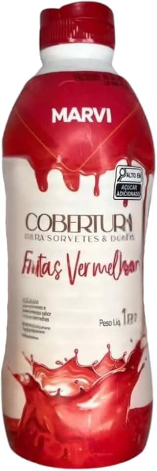 Cobertura De Frutas Vermelhas Para Sorvetes E Sobremesas Marvi 1Kg