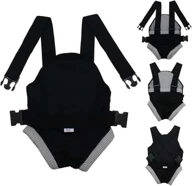 Canguru Click - Bebê Passeio - Suporta Até 15 Kg Preto