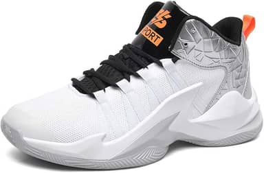 Tênis de basquete feminino, leve, masculino, para treinamento escolar, corrida, antiderrapante, casual, confortável