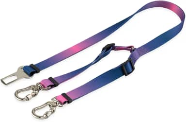 Cinto De Segurança Pet Duplo Universal Cachorro Gato Cães Gatos Carro Coleira Adaptador Ajustável (Lily)