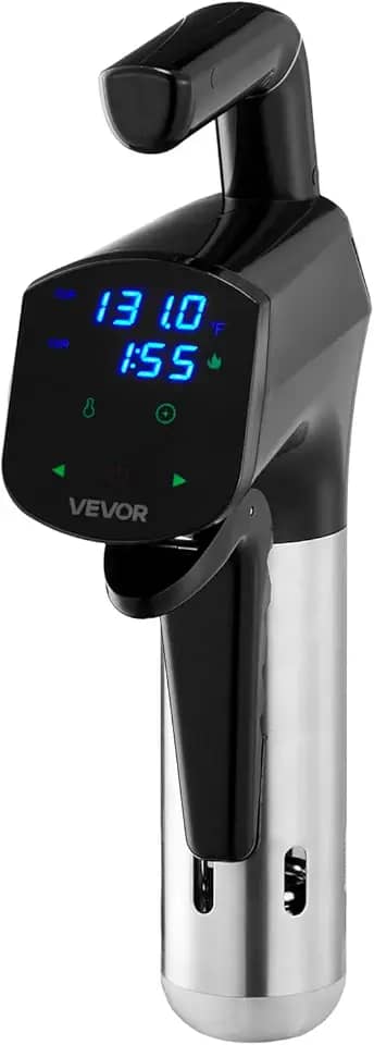 VEVOR Panela de Precisão Sous Vide, Máquina de Cozimento Sous-Vide 1100W, Circulador de Imersão com Display Digital LED, Design de Grampo Seguro, Controle de Temperatura e Temporizador, Panela Sous
