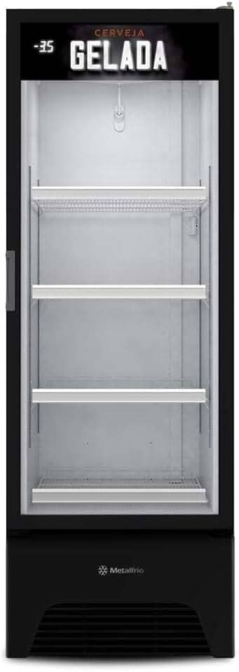 Cervejeira Metalfrio Expositor Vertical 497 Litros Adesivada 220V VN50AH OPTIMA