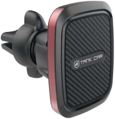 Gshield Suporte Veicular Magnético com 6 Imãs para Celular, GPS, Base Ajustável 360º e 2 Placas Metálicas de Fixação, Tank Car Preto