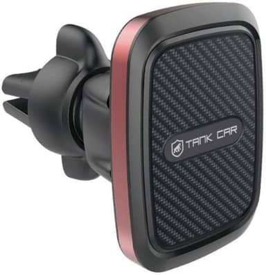 Gshield Suporte Veicular Magnético com 6 Imãs para Celular, GPS, Base Ajustável 360º e 2 Placas Metálicas de Fixação, Tank Car Preto