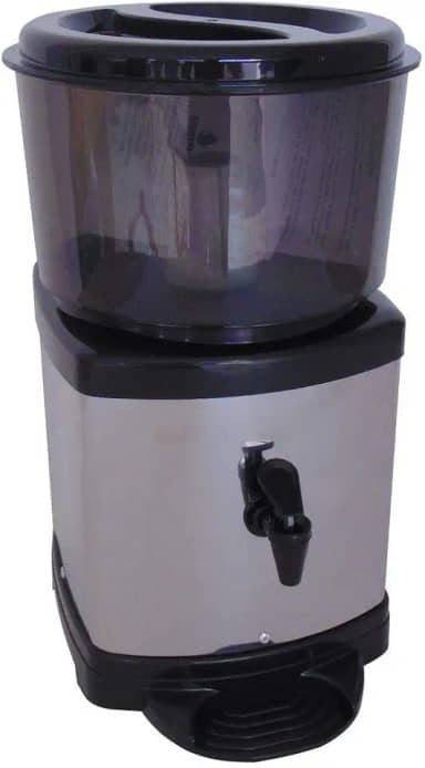 Filtro Agua Purificador Inox Base de Barro Preto Com Vela E Bóia Acquamar