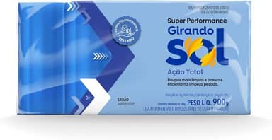 Girando Sol Sabão Em Barra Azul 1Kg