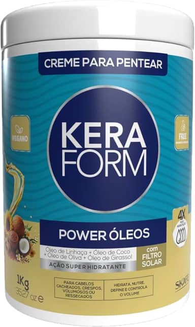 Skafe Creme P/Pentear Keraform Power Óleos