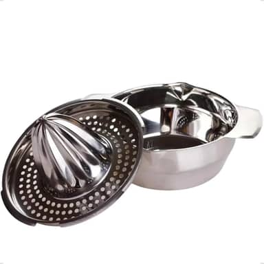 Espremedor de Frutas Manual Inox Profissional para Laranja Limão - Antiaderente, Fácil de Limpar, Ideal para Cozinha Residencial e Bares