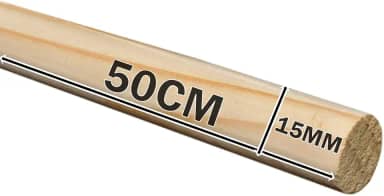 Avuk Pet Combo 10 Poleiro Bastão de Madeira Pinus 50cm para Pássaros, Exercício e Estimulação Mental, Outdoor