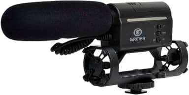 Microfone Direcional DSQN Para Câmeras DSLR GK-SM10, Acessórios para Câmeras Digitais, Preto