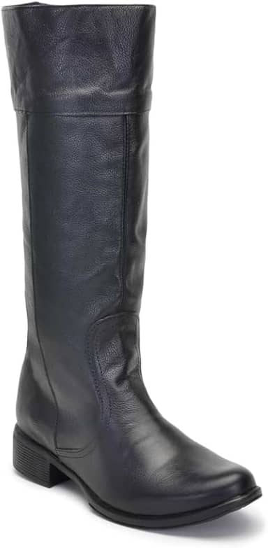 Bota Montaria Cano Alto Feminino Country Em Couro Legitimo