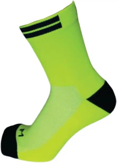 Meia de Ciclismo BK Amarelo neon com marinho