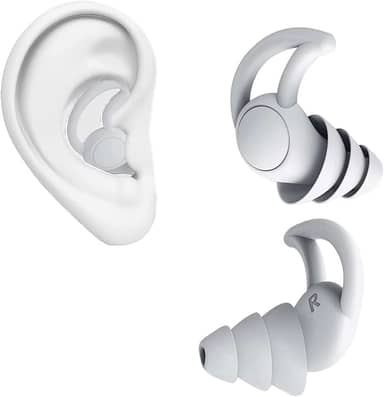 Protetor Auricular de Silicone com Cancelamento de Ruído para Dormir Ronco Trabalho, Estudar, Natação Esportes Supra Supply (Branco, Tamanho único)