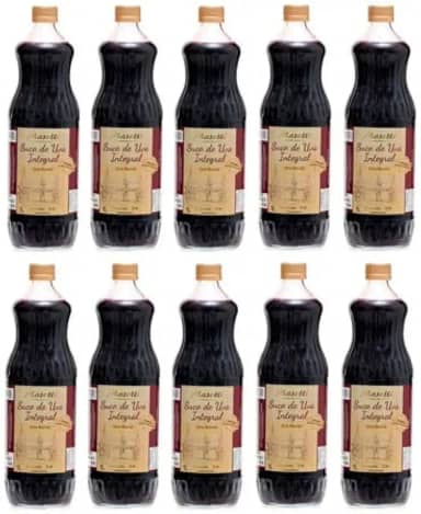 Suco Integral Uva Bôrdo 1l Vinícola Masotti Kit 10 Garrafas