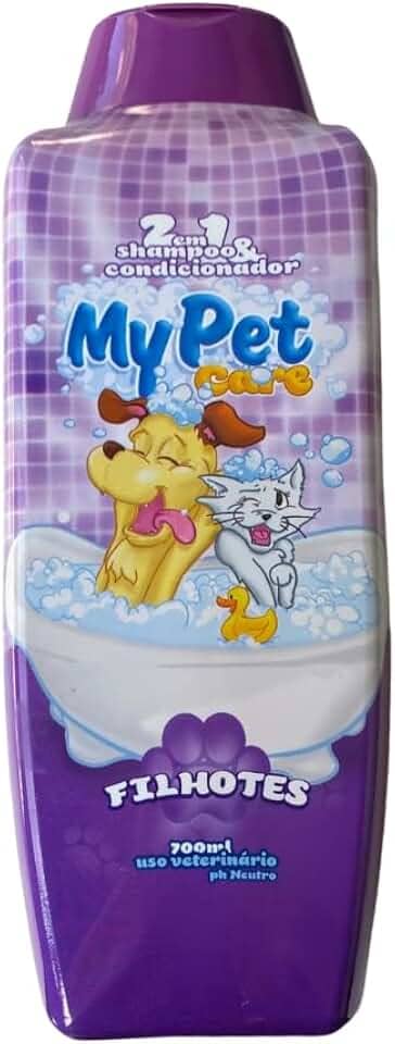 MY PET BRASIL Shampoo Para Cachorros Filhotes 2 Em 1 700Ml Shampoo E Condicionador My Pet Brasil