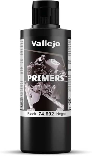 Tinta Vallejo Black Primer Acry-Poly 200ml